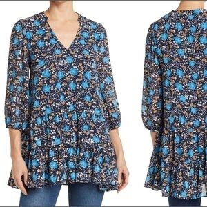 Mellóday flower print flowy shirt/Dress